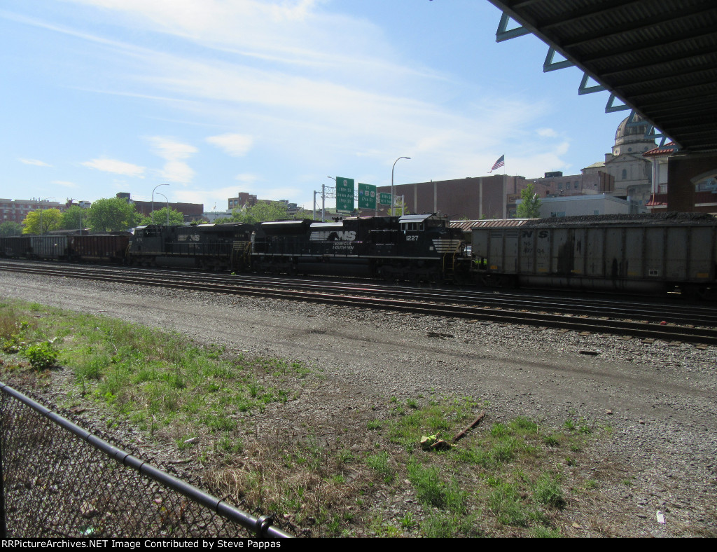 NS1 1227 with a hopper train